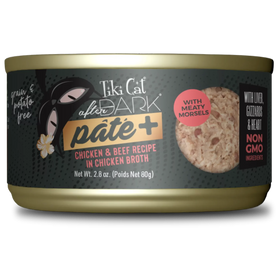 Tiki Cat - After Dark Pate - Chicken & Beef Recipe in Chicken Broth (For Cats)