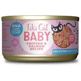 Tiki Cat - Baby - Whole Foods with Chicken & Salmon Recipe (For Kittens)