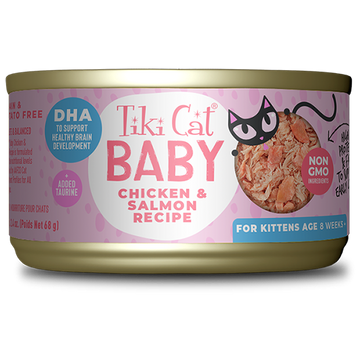Tiki Cat - Baby - Whole Foods with Chicken & Salmon Recipe (For Kittens)
