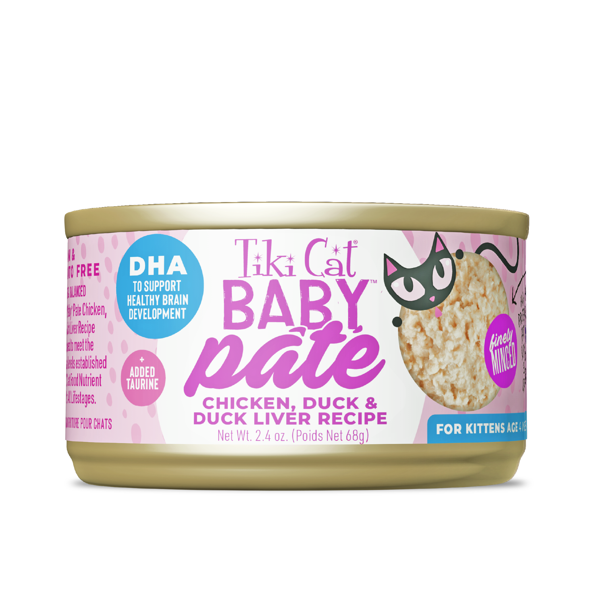 Tiki Cat - Baby Pate - Chicken Duck & Duck Liver Recipe (For Kittens)