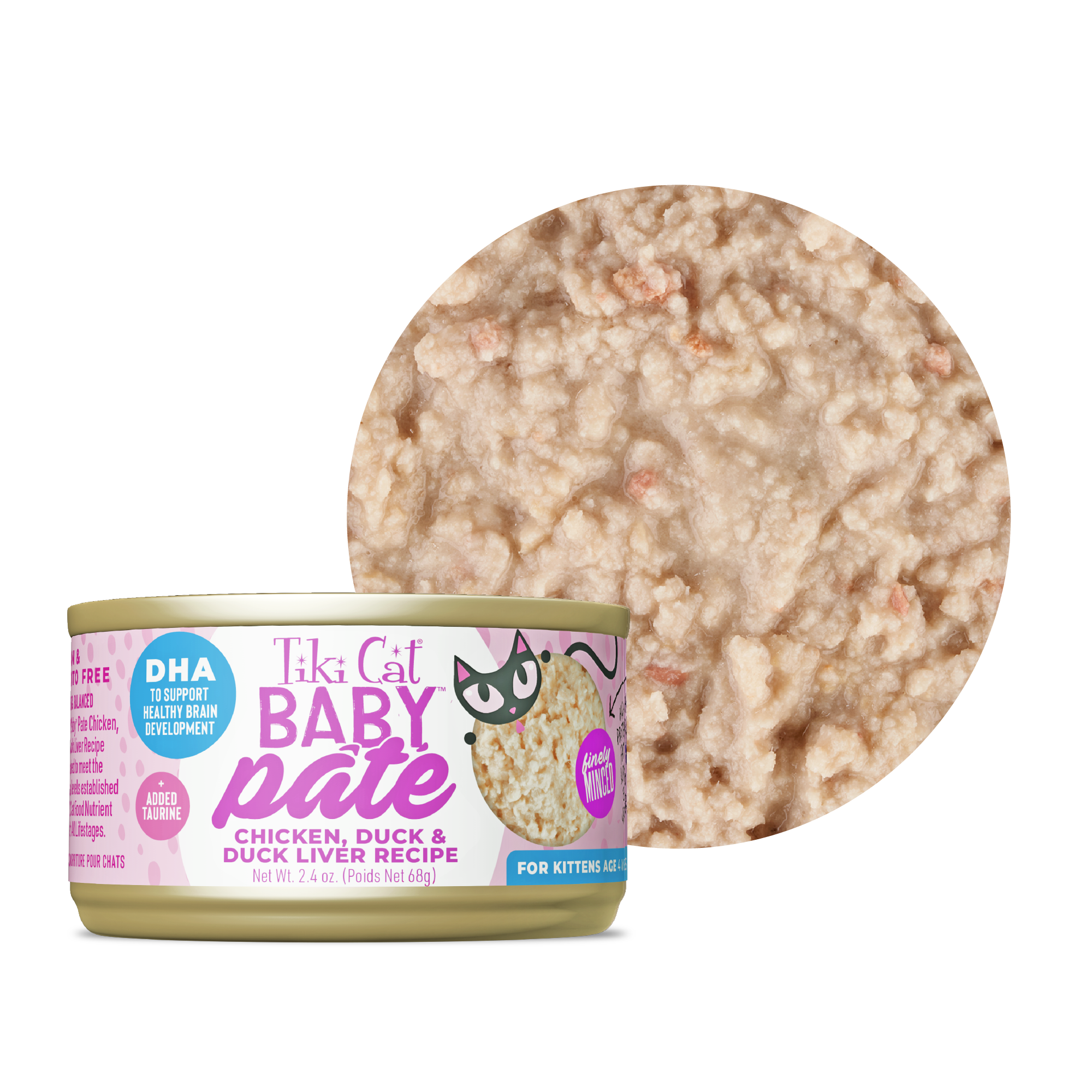 Tiki Cat - Baby Pate - Chicken Duck & Duck Liver Recipe (For Kittens)
