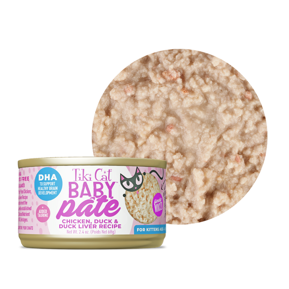 Tiki Cat - Baby Pate - Chicken Duck & Duck Liver Recipe (For Kittens)