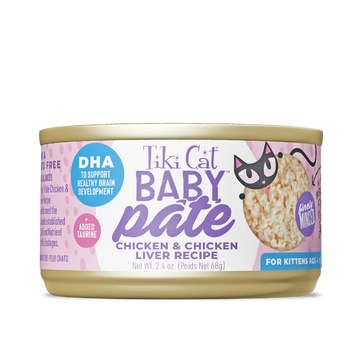 Tiki Cat - Baby Pate - Chicken & Chicken Liver Recipe (For Kittens)