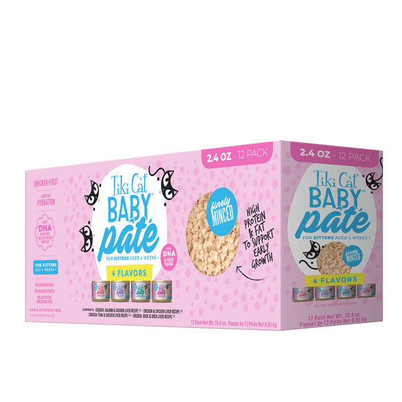 Tiki Cat - Baby Pate - Variety Pack (For Kittens)