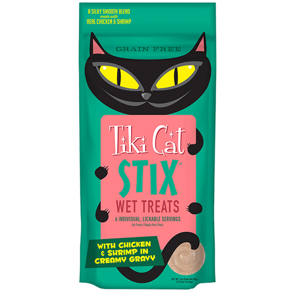 Tiki Cat - STIX - Chicken & Shrimp Wet Treats For Cats