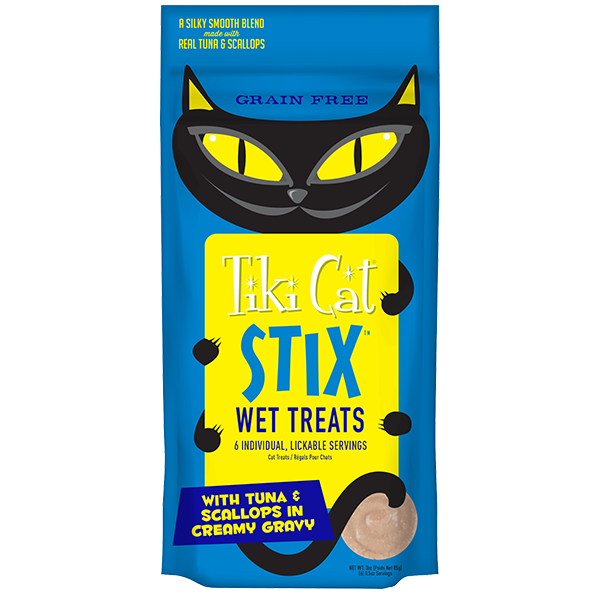 Tiki Cat - STIX - Tuna & Scallops Wet Treats For Cats