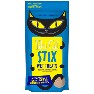 Tiki Cat - STIX - Tuna & Scallops Wet Treats For Cats