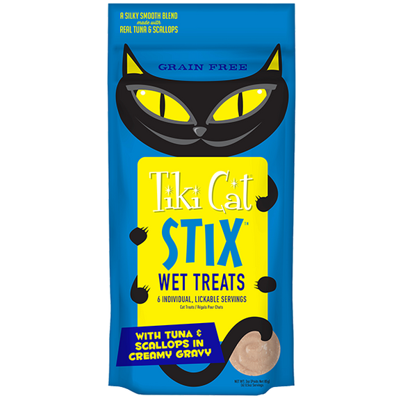 Tiki Cat - STIX - Tuna & Scallops Wet Treats For Cats