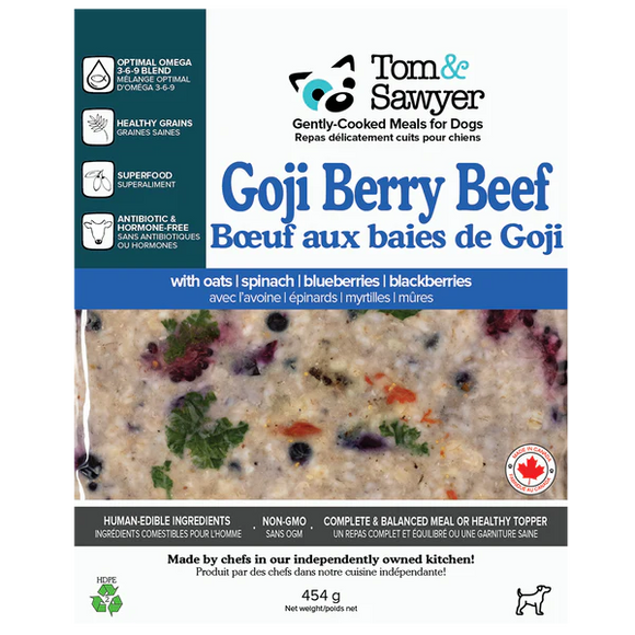 Tom & Sawyer - Goji Berry Beef (For Dogs) - Frozen Product