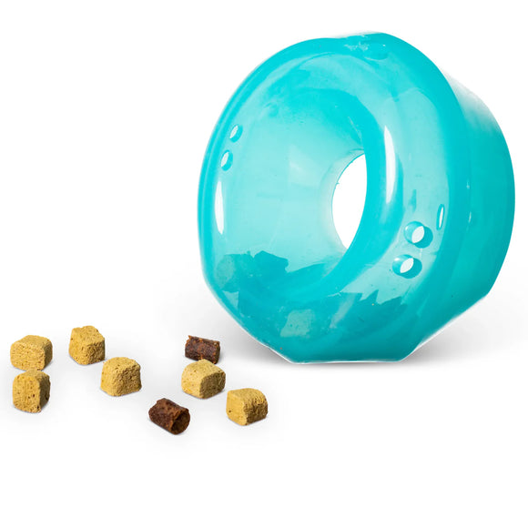 Totally Pooched - Stuff'n Wobble Ball, 5", Teal (For Dogs)