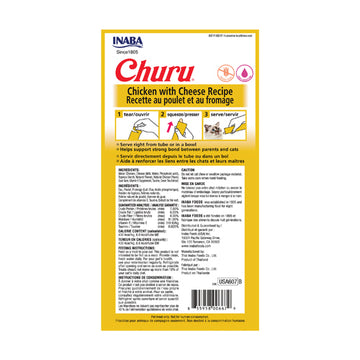 Inaba - Churu Purees - Chicken with Cheese Recipe (Treat for Cats)
