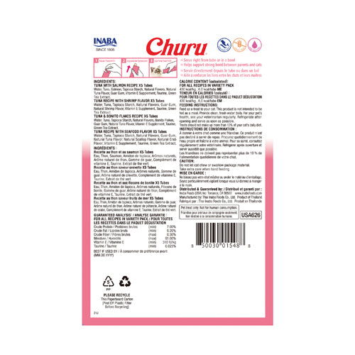 Inaba - Churu Purees - Seafood Varieties Box 20 Tubes (Treat for Cats)