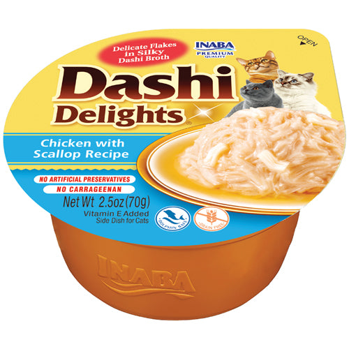 Inaba - Dashi Delights - Chicken & Scallop Recipe (For Cats)