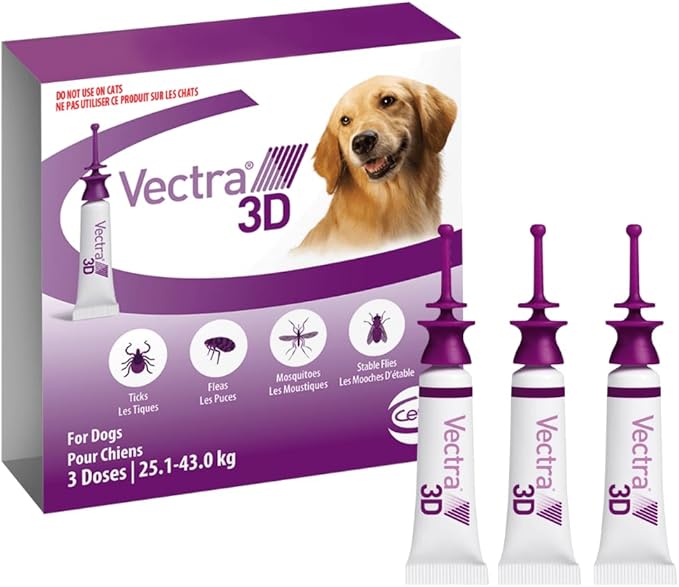 Vectra 3D for Dogs | Veterinary-Grade Flea & Tick Treatment