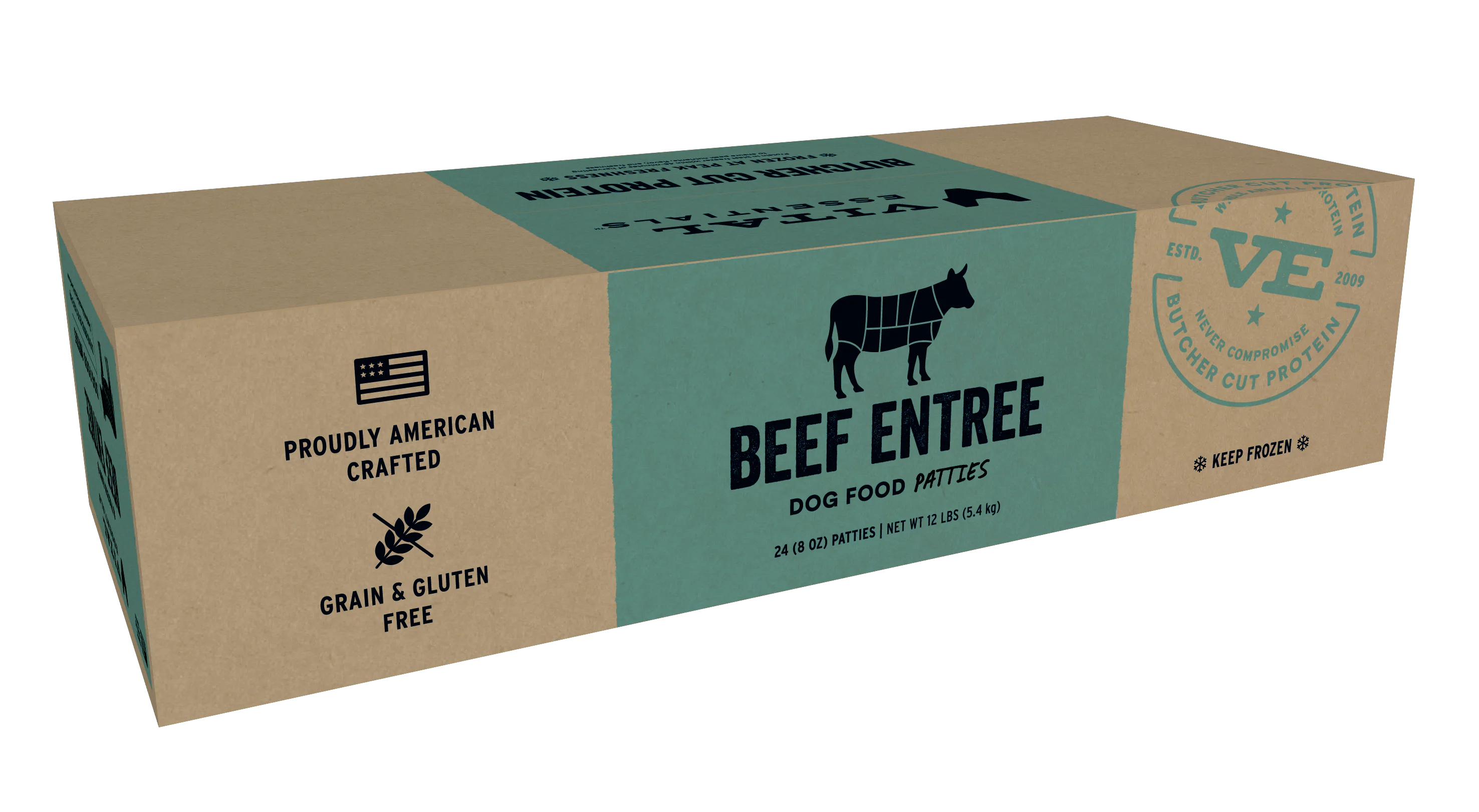 Vital Essentials (VE) - Frozen Raw - Beef Entree Patties (For Dogs) - Frozen Product