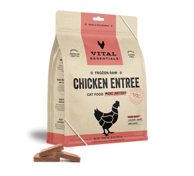 Vital Essentials (VE) - Frozen Raw - Chicken Entree Mini Patties (For Cats) - Frozen Product