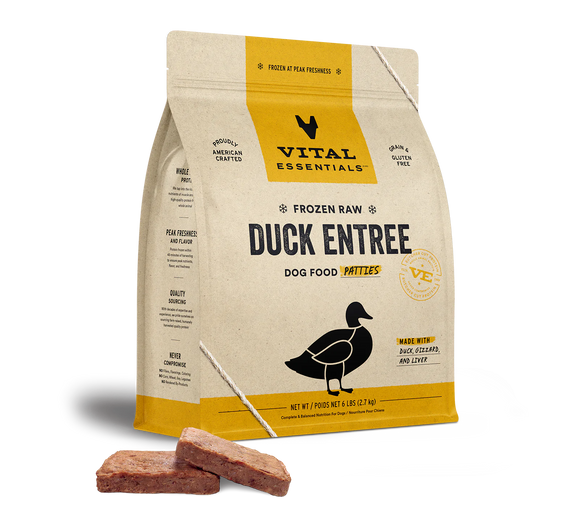 Vital Essentials (VE) - Frozen Raw - Duck Entree Patties (For Dogs) - Frozen Product