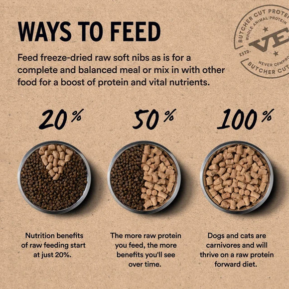 Vital Essentials (VE) - Soft Nibs - Freeze-Dried Beef & Chicken Entree (For Dogs)