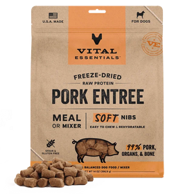 Vital Essentials (VE) - Soft Nibs - Freeze-Dried Pork Entree (For Dogs)