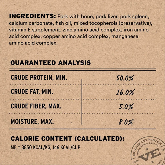 Vital Essentials (VE) - Soft Nibs - Freeze-Dried Pork Entree (For Dogs)