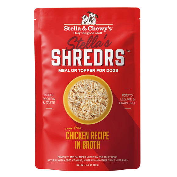 Stella & Chewy's Shredrs Cage-Free Chicken 2.8oz pouch