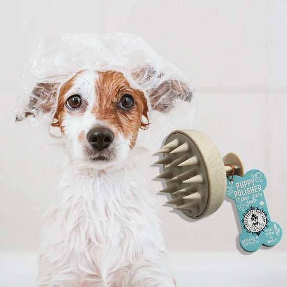Wag & Bright Supply - Puppy Polisher - Eco Shampoo Brush (For Dogs) 