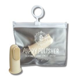 Wag & Bright Supply - Puppy Polisher Silicone BPA Free Finger Brush (For Dogs) 