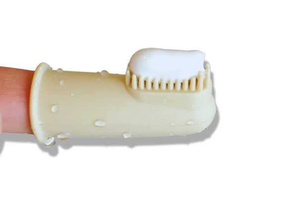 Wag & Bright Supply - Puppy Polisher Silicone BPA Free Finger Brush (For Dogs) 