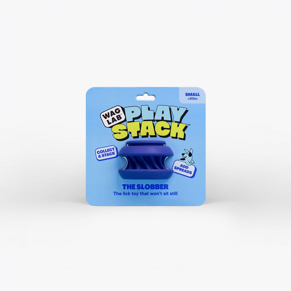 WAGLAB PlayStack The Slobber, Blue (For Dogs)