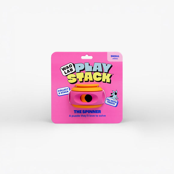 WAGLAB PlayStack The Spinner, Pink & Orange (For Dogs)
