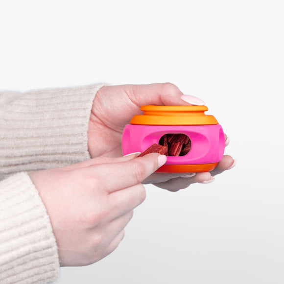 WAGLAB PlayStack The Spinner, Pink & Orange (For Dogs)