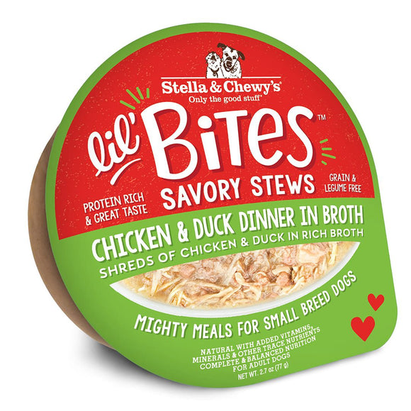 Stella & Chewy's Lil' Bites Savory Stews Chicken & Duck cup