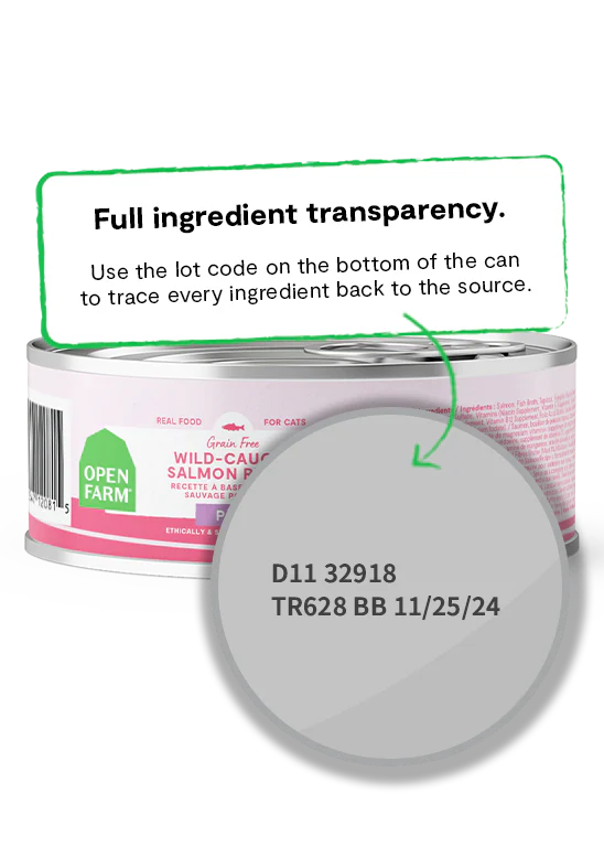 Open Farm - Wild-Caught Salmon Pâté for Cats (For Cats)