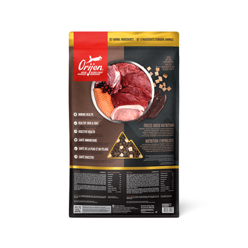ORIJEN Wild Reserve Farm-Raised Beef & Lamb bag, back