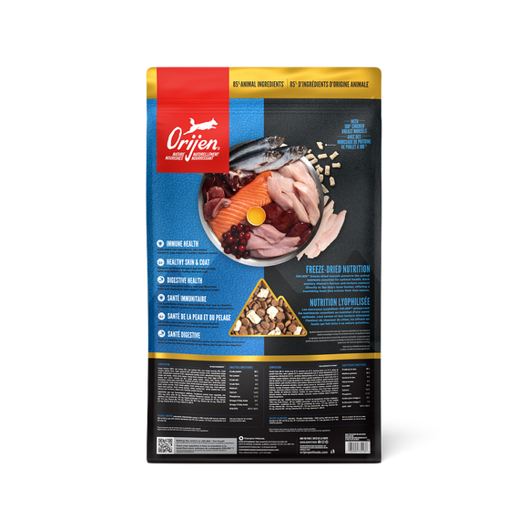 ORIJEN Wild Reserve Free-Run Chicken bag, back