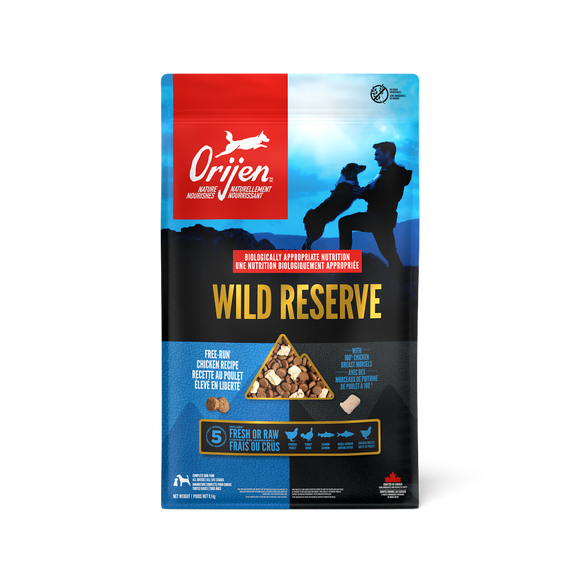 ORIJEN Wild Reserve Free-Run Chicken bag, front