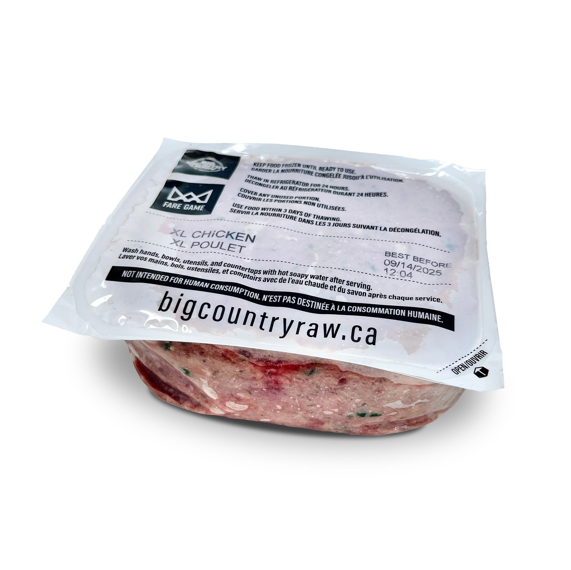 Big Country Raw - XL Chicken (30lb) - Frozen Product