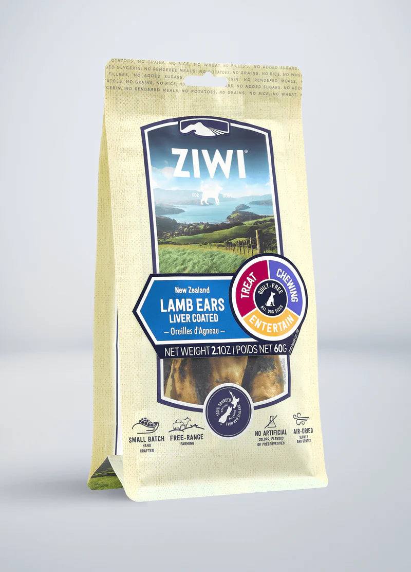 ZiwiPeak Lamb Ears Liver Coated | Dog Treats | ARMOR THE POOCH