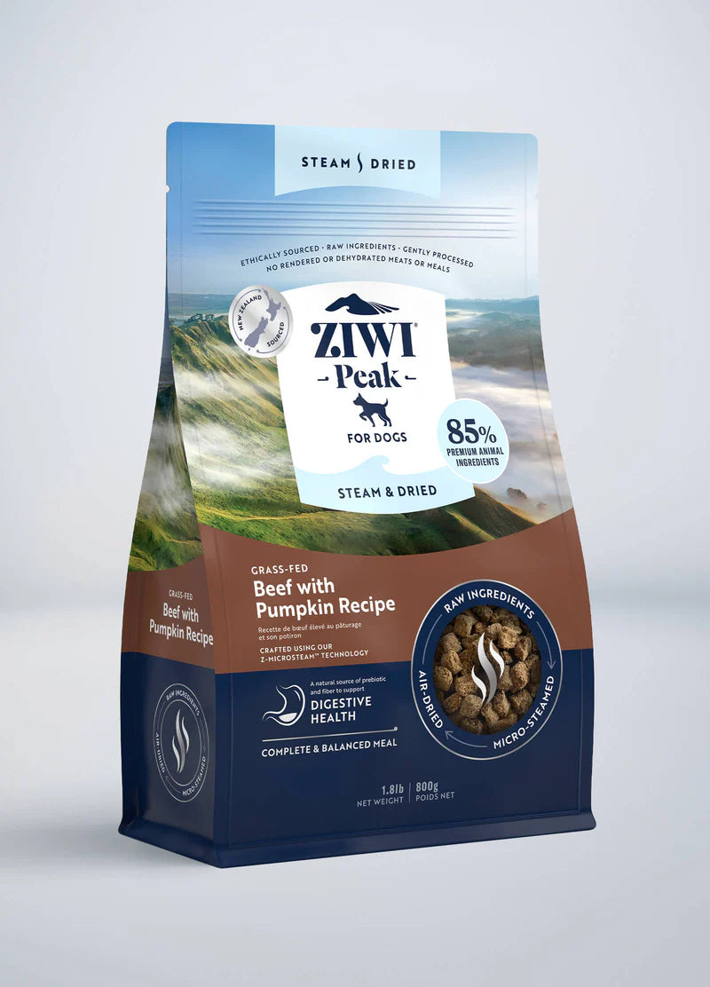 ZiwiPeak - Steam & Dried - Beef with Pumpkin For Dogs