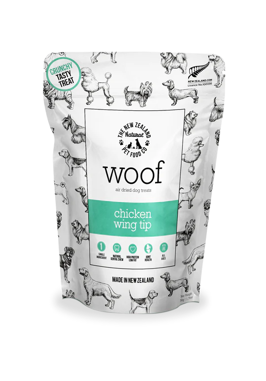 The NZ Natural Pet Food Co. - Woof - Air Dried Chicken Wing Tip (Treat For Dogs)