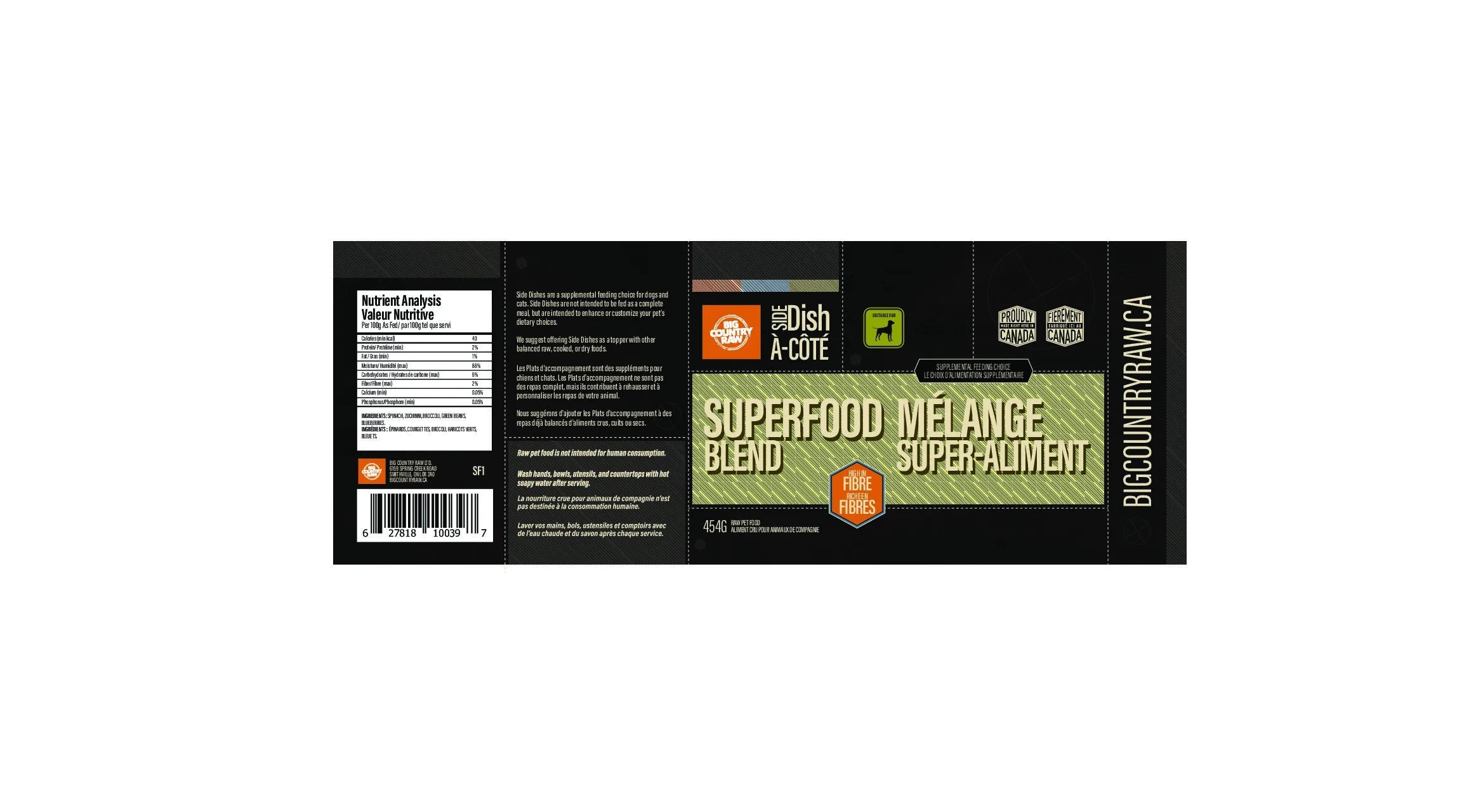 Big Country Raw - Super Food Blend - Frozen Product