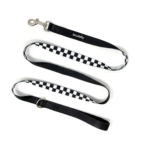 bcuddly - Black Checker - Dog Leash