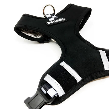bcuddly | Control Dog Harness | Black Checker