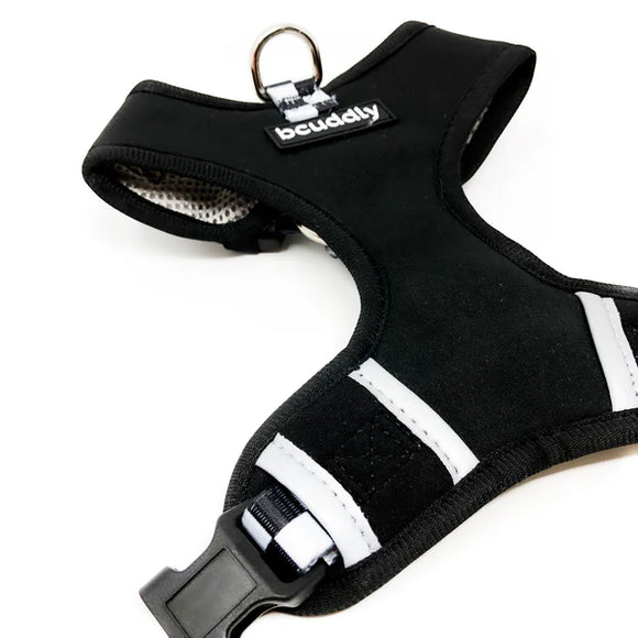 bcuddly | Control Dog Harness | Black Checker