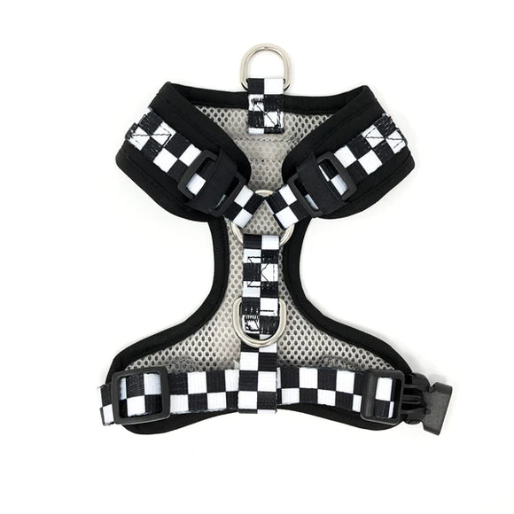 bcuddly | Control Dog Harness | Black Checker