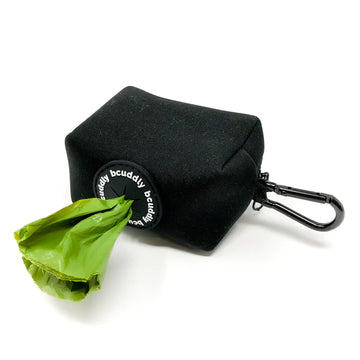 bcuddly | Poop Bag Holder | Black Checker