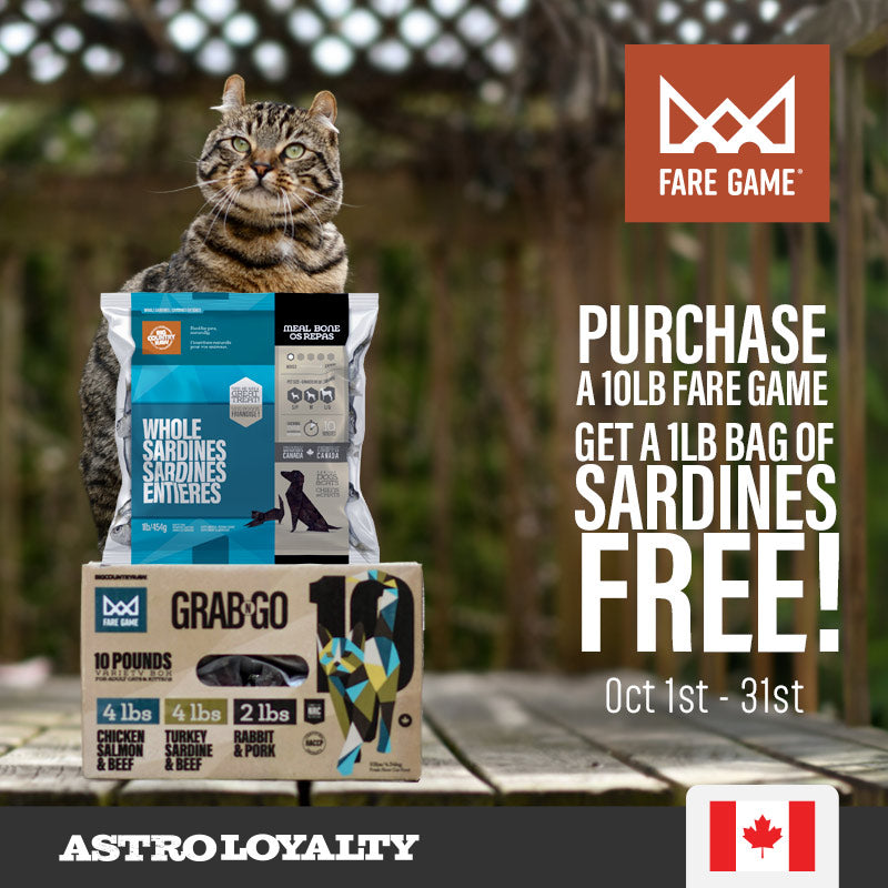 Big Country Raw FREE Sardines with Fare Game Purchase
