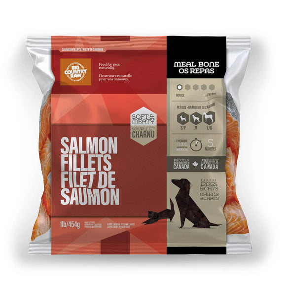 Big Country Raw - Salmon Fillets (1lb) - Frozen Product