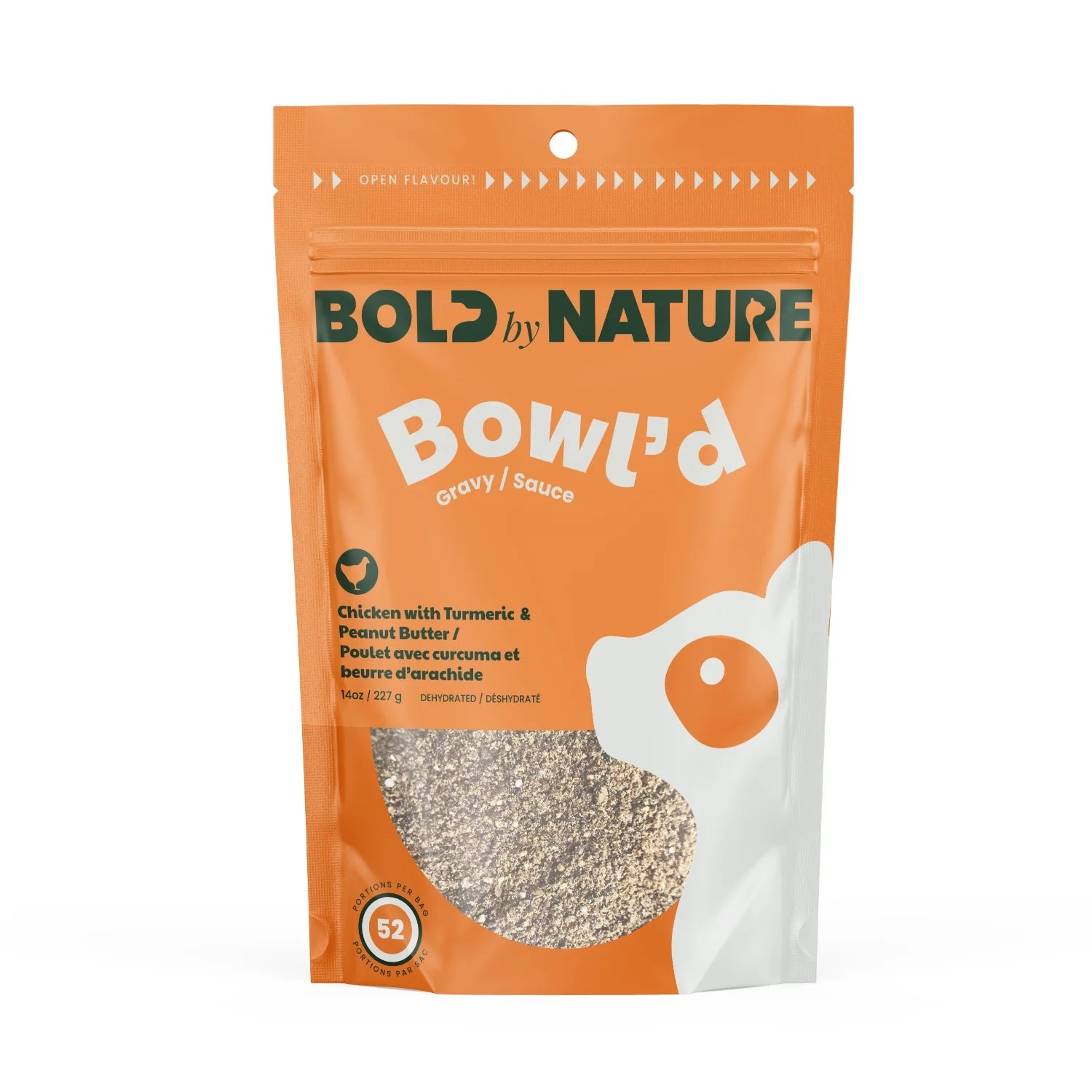 Bold by Nature - Bowl’d Dehydrated Gravy – Chicken with Turmeric & Peanut Butter (For Dogs)