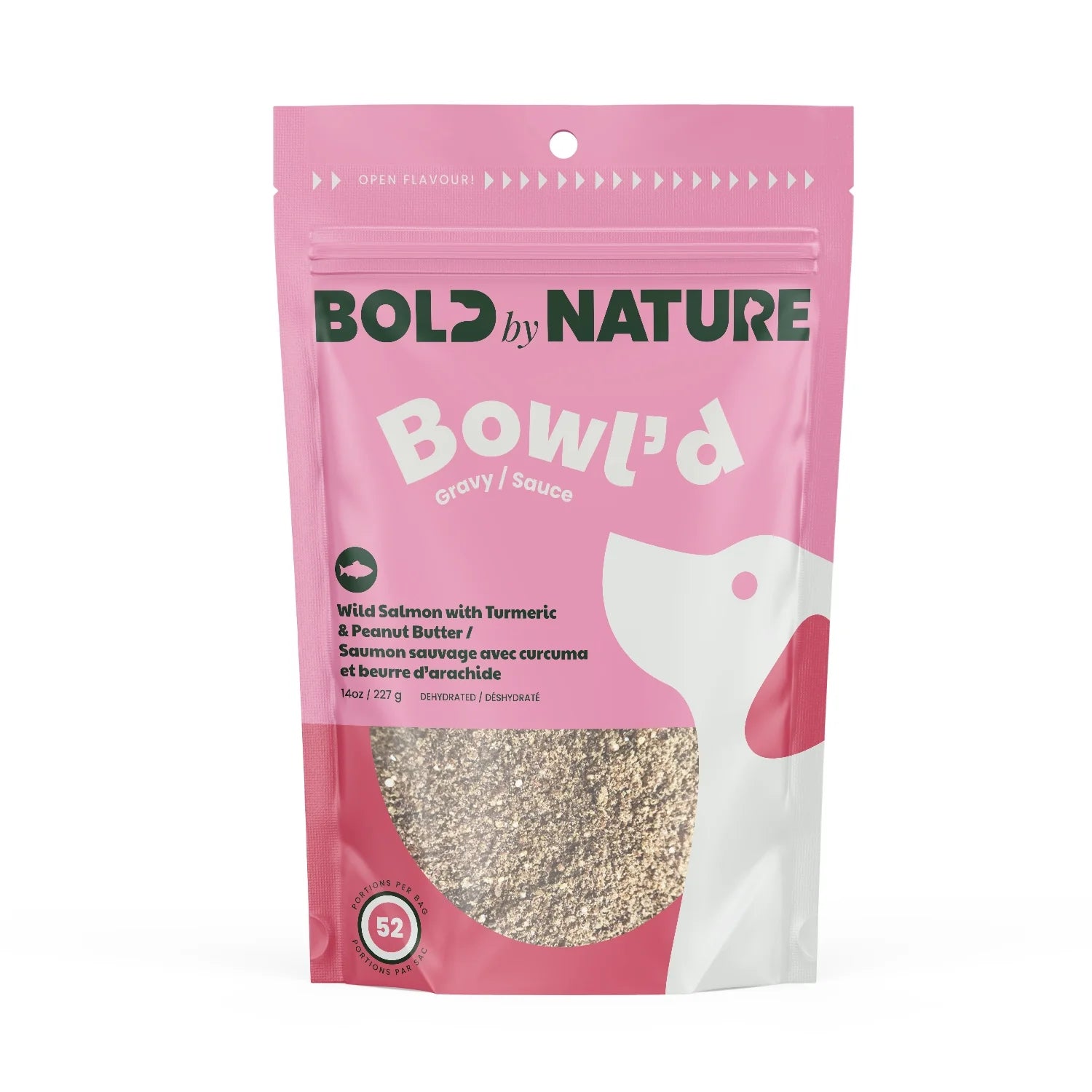 Bold by Nature - Bowl’d Dehydrated Gravy – Wild Salmon with Turmeric & Peanut Butter (For Dogs)